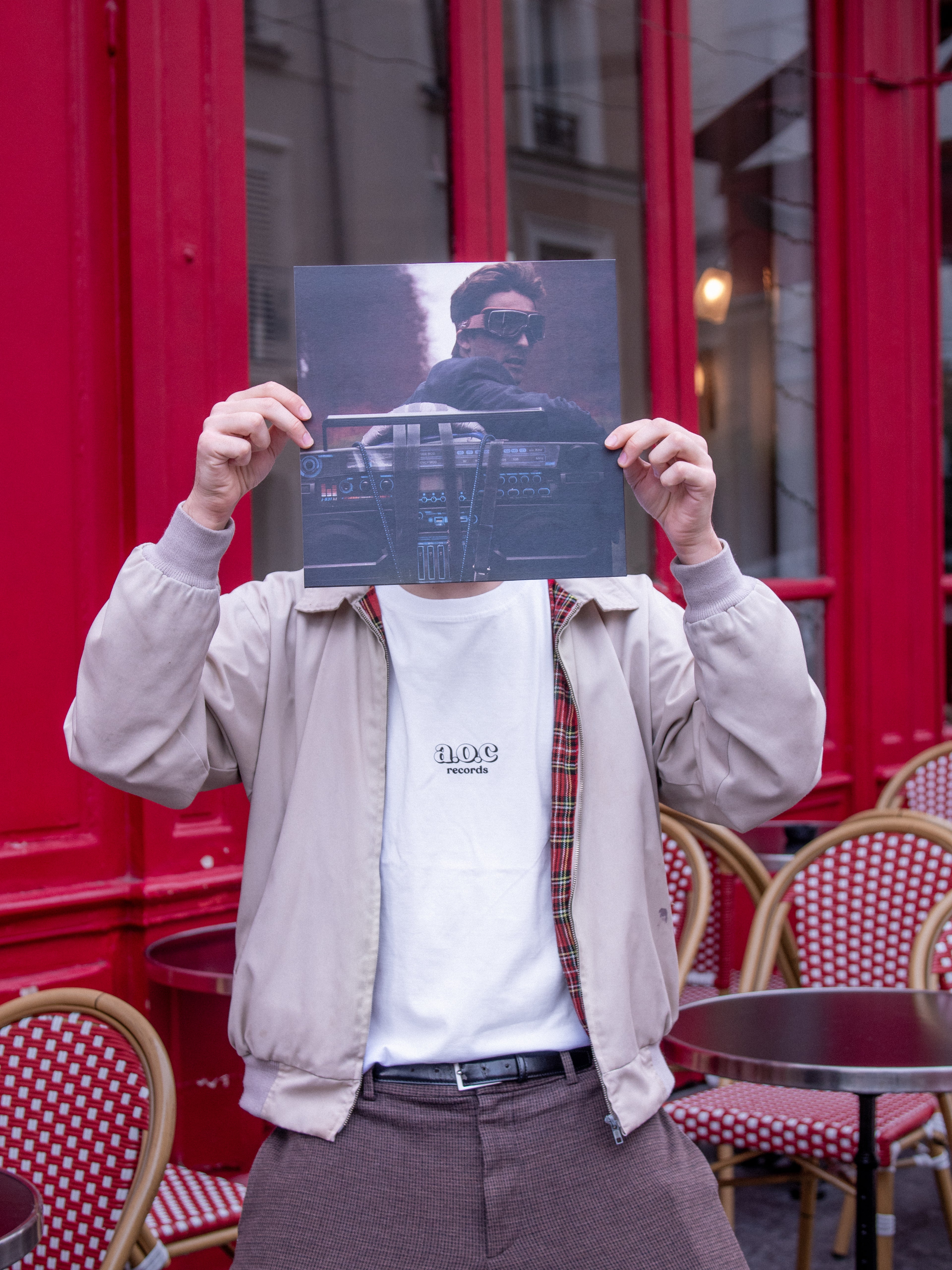 Bundle : T-Shirt AOC Records NOIR + Vinyle "Georges - Georges"