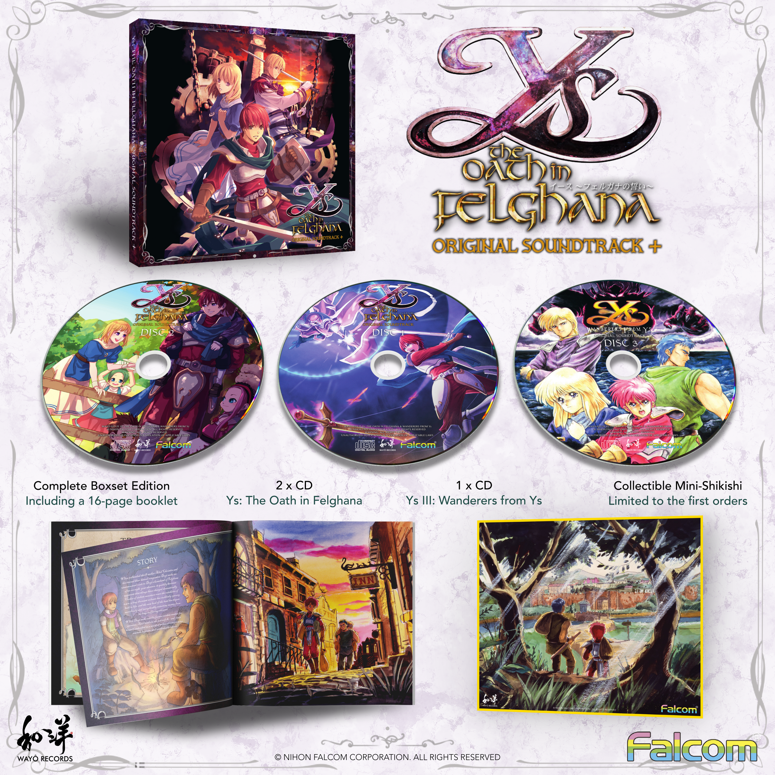 Ys: The Oath in Felghana Original Soundtrack - CD