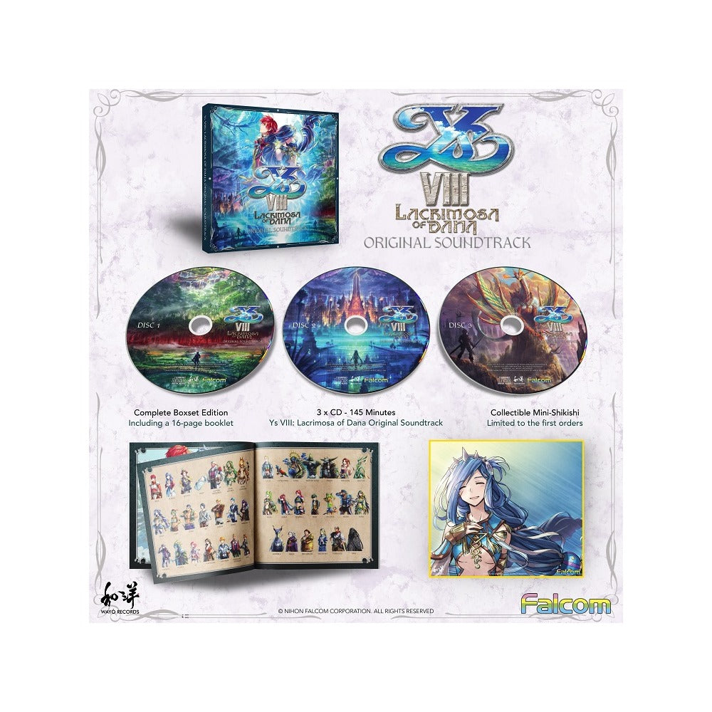 YS VIII: Lacrimosa of Dana Original Soundtrack - CD