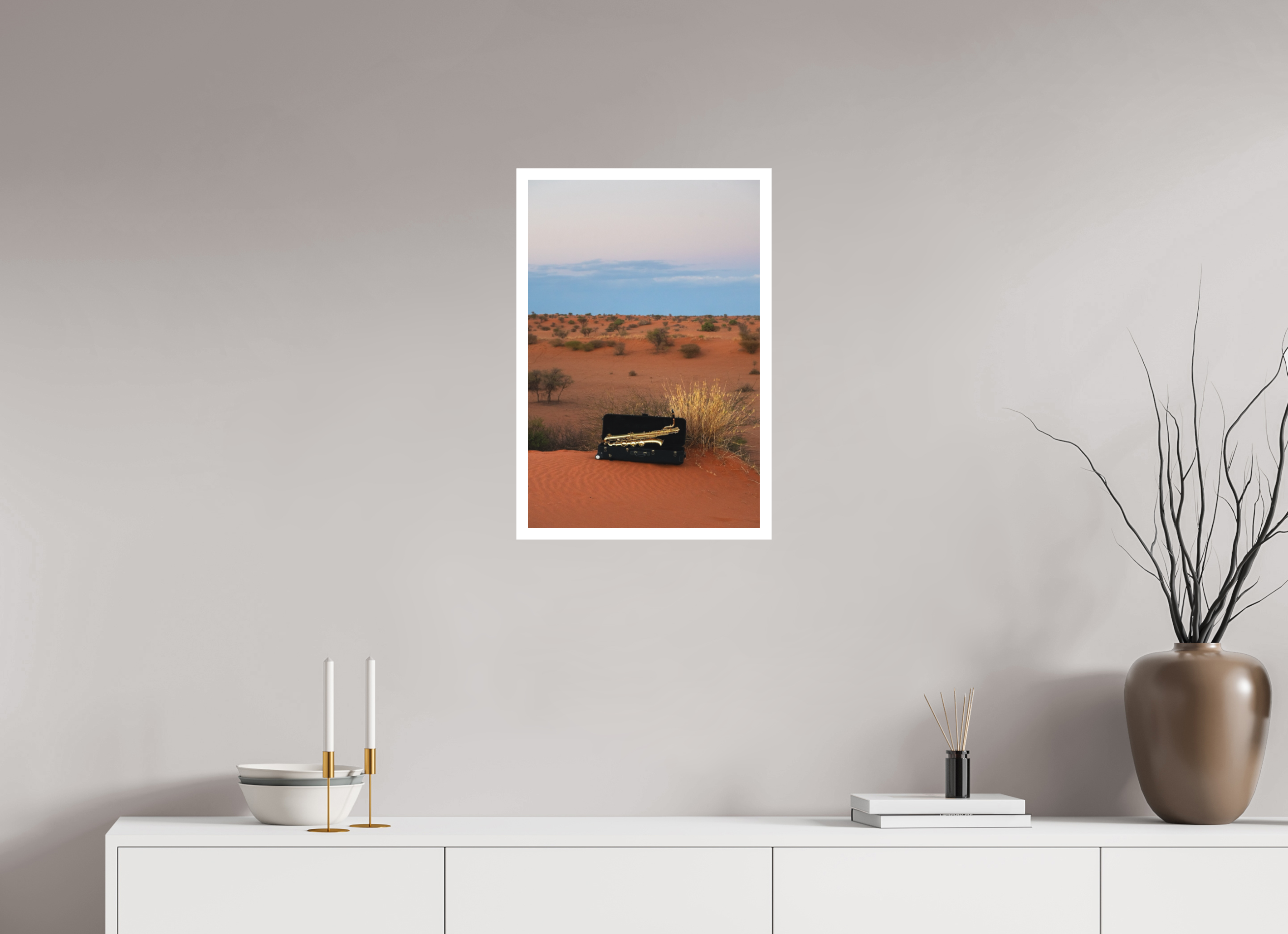 40 x 60 cm, Intuitive Impression Fine Art Thylacine Photo Saxophone