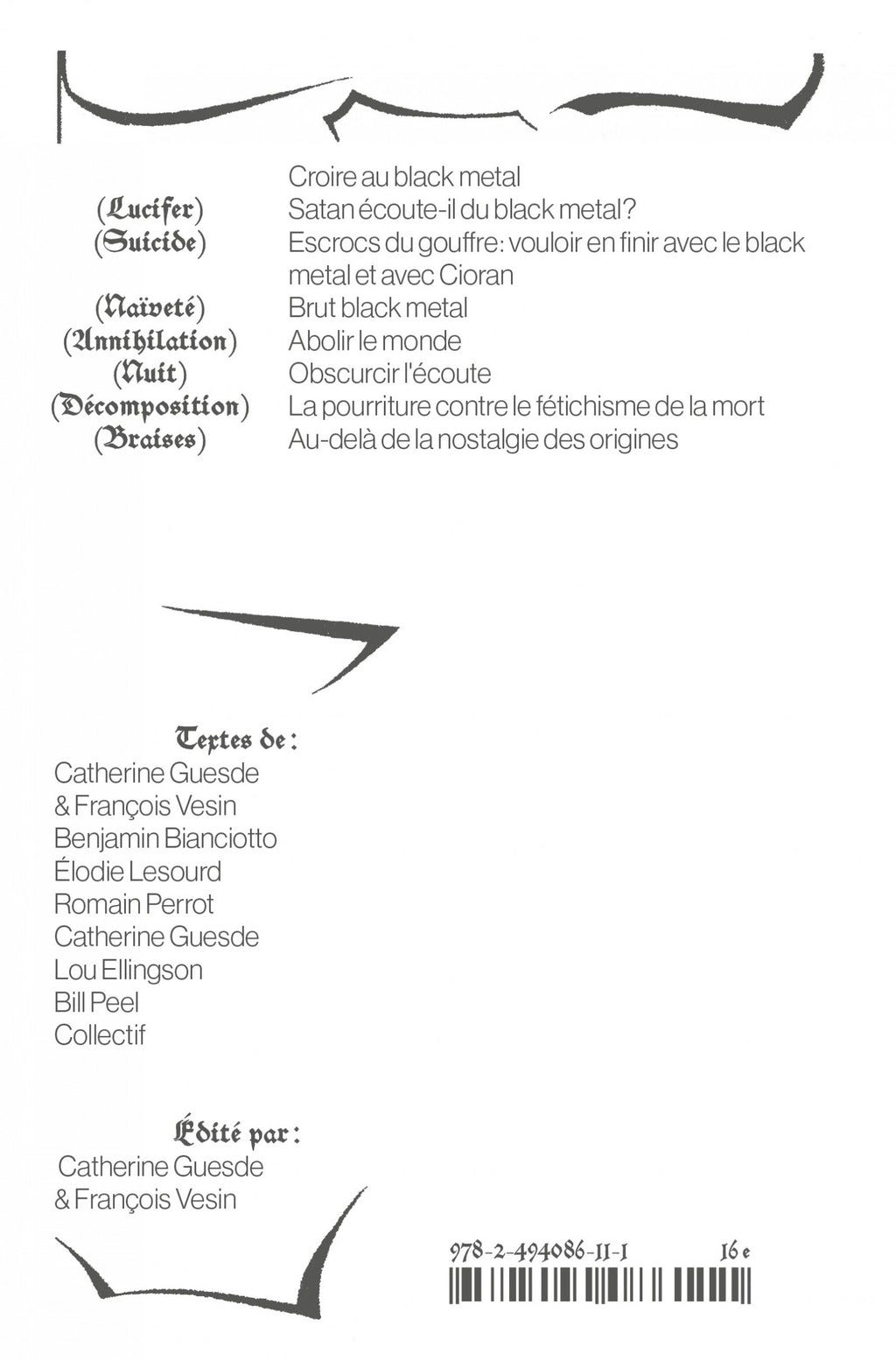 Audimat - Croire au black metal - BOOK
