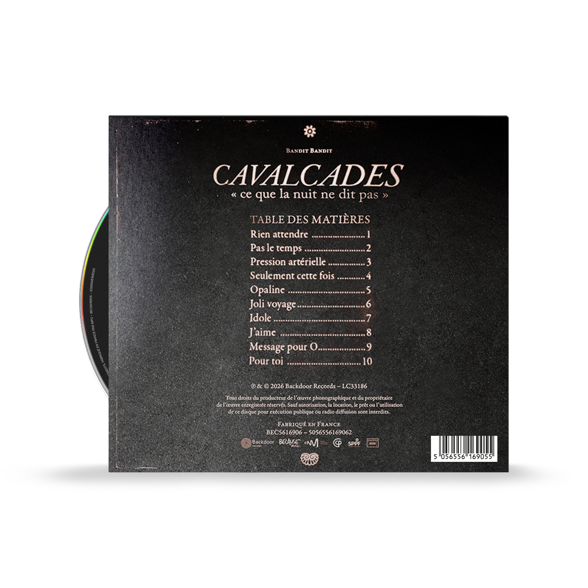 CD Cavalcades "Ce que la nuit ne dit pas"