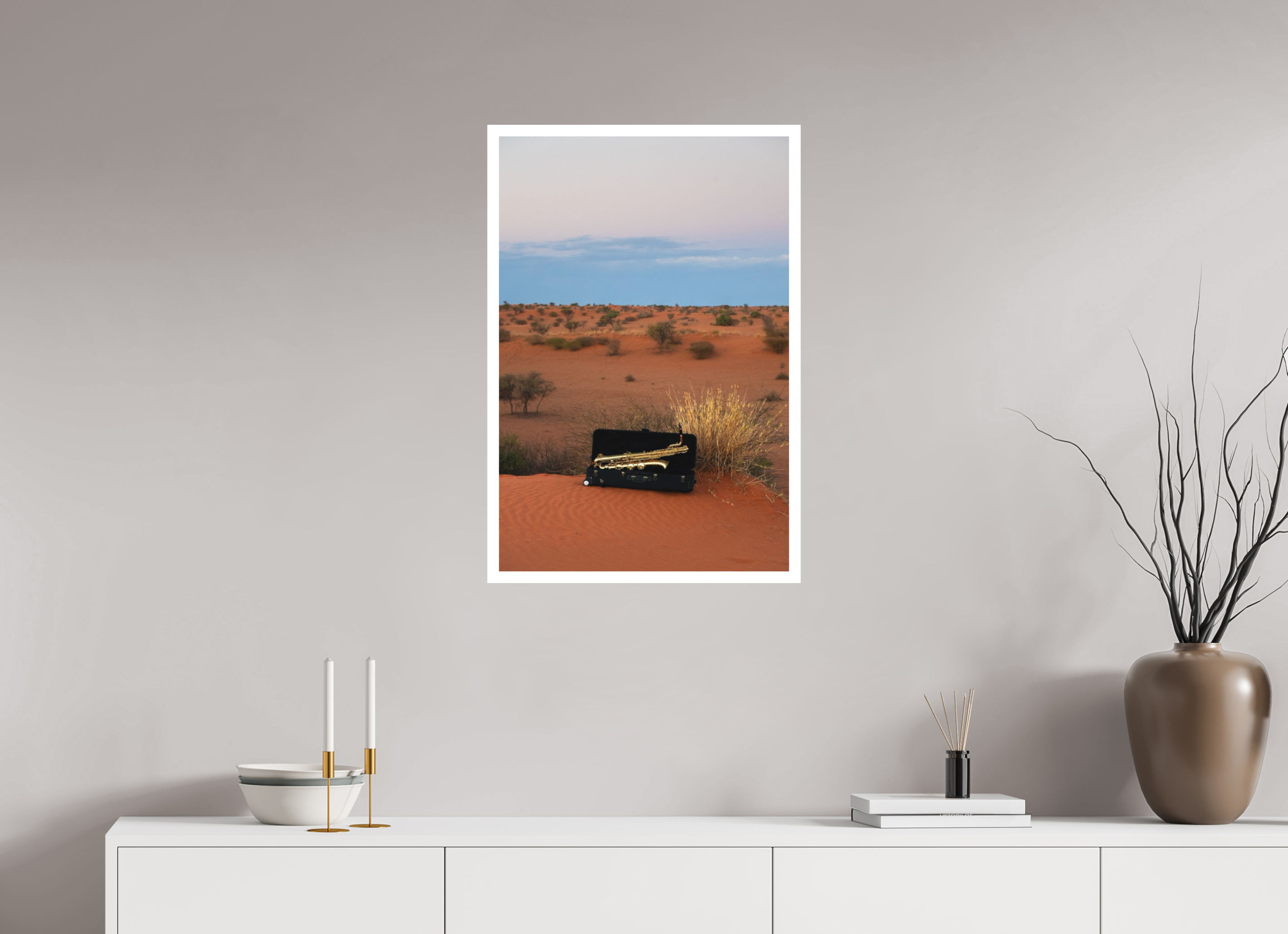 50 x 75 cm, Intuitive Impression Fine Art Thylacine Photo Saxophone