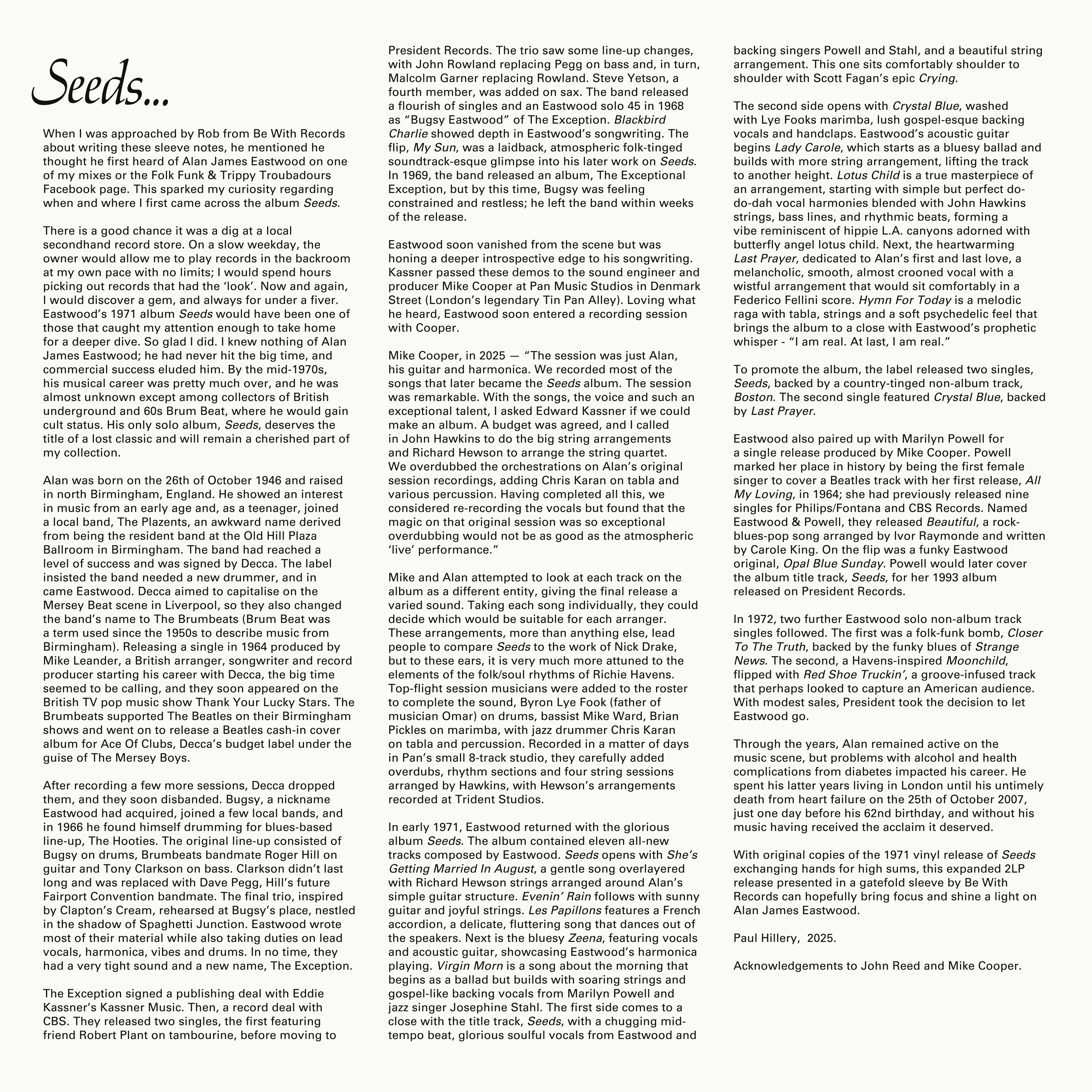 Seeds - Limited