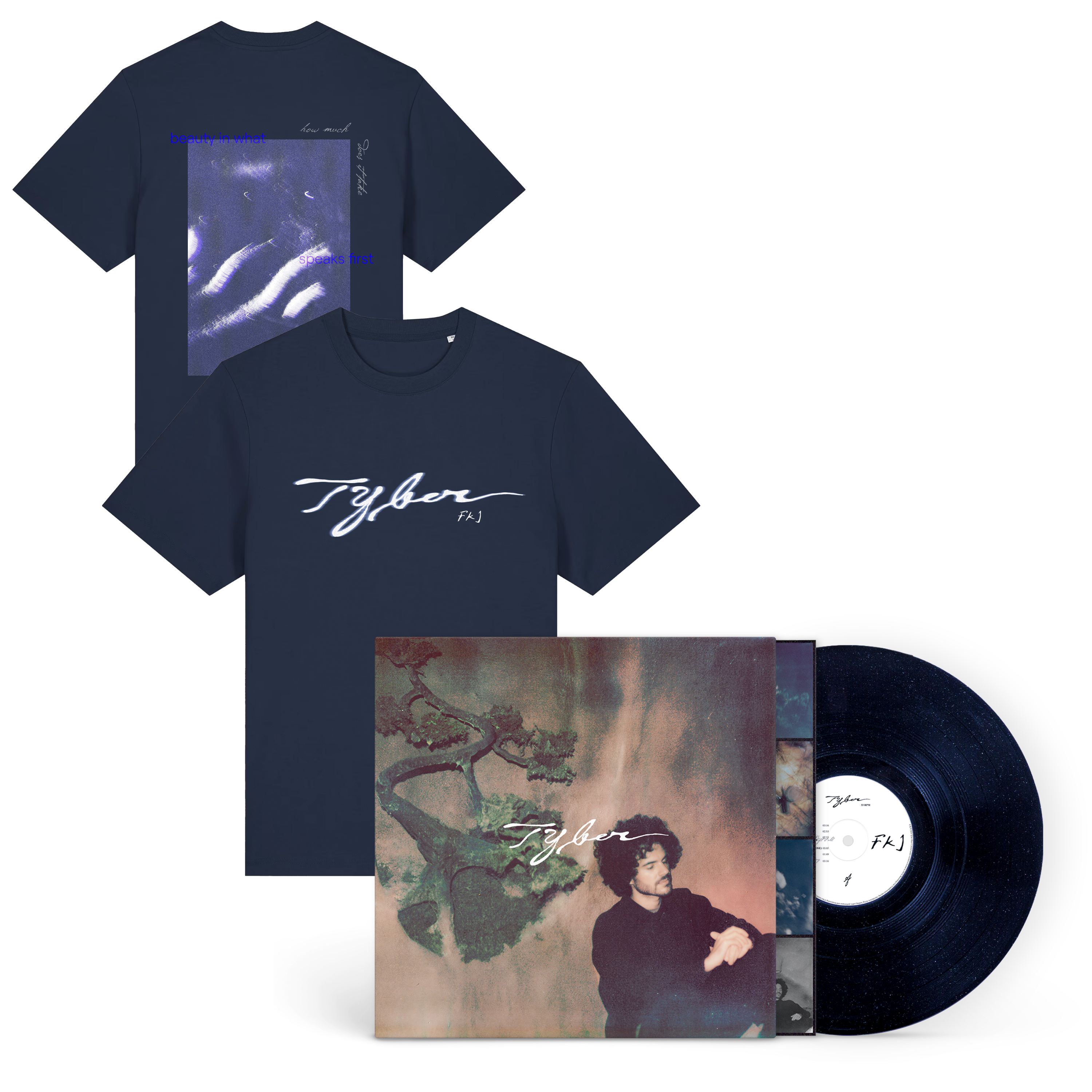 Pack T-shirt + LP Tyber Vinyle Sparkle Rainbow