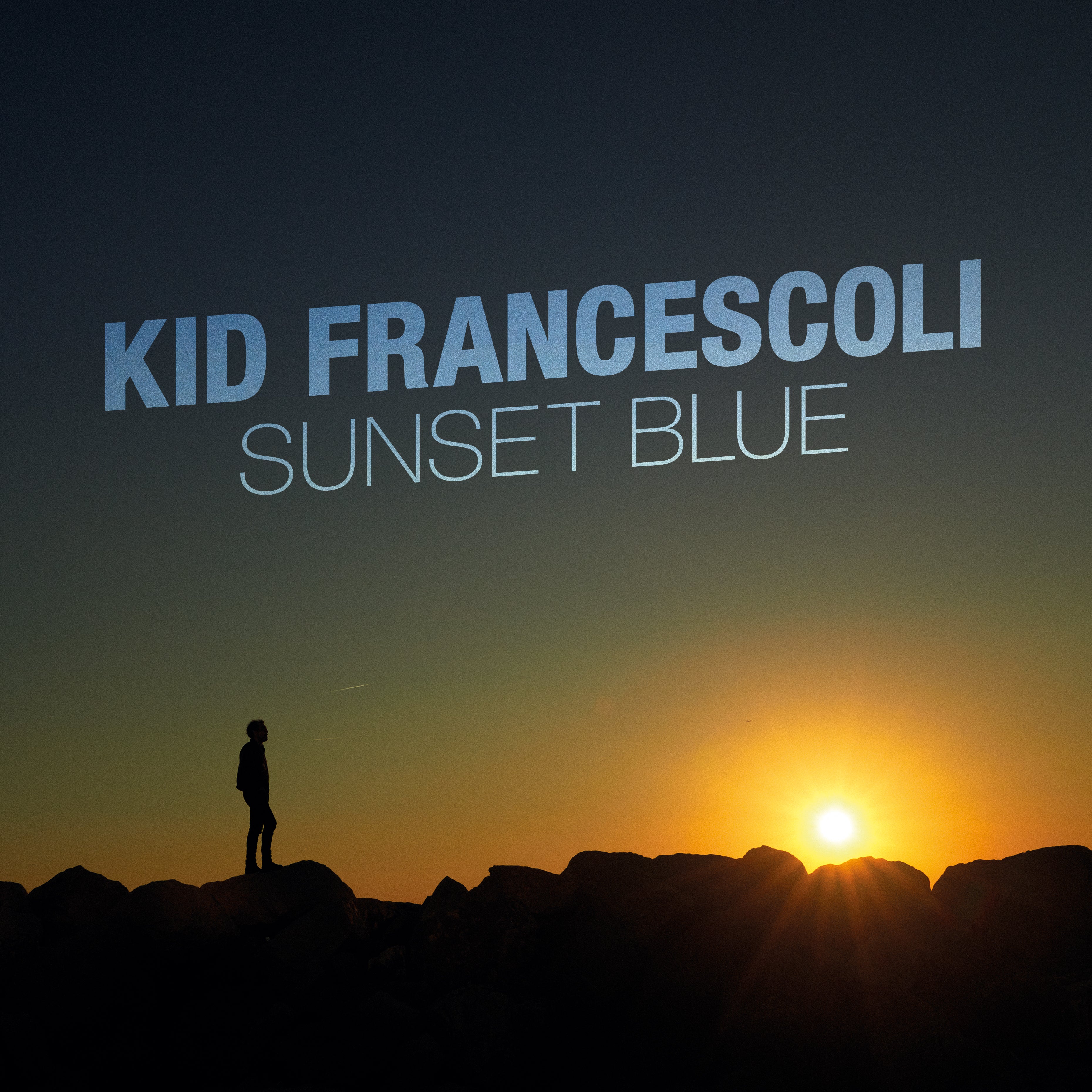 Sunset Blue - Limited edition (hand signed postcard by Kid Francescoli)