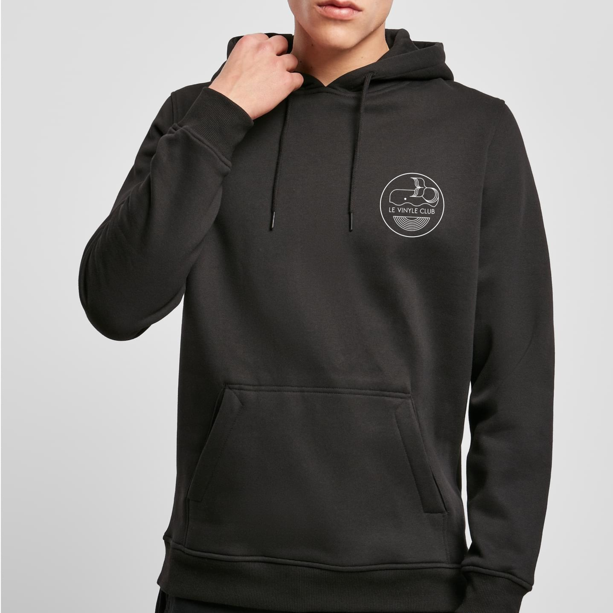 Hoodie Le Vinyle Club - Black