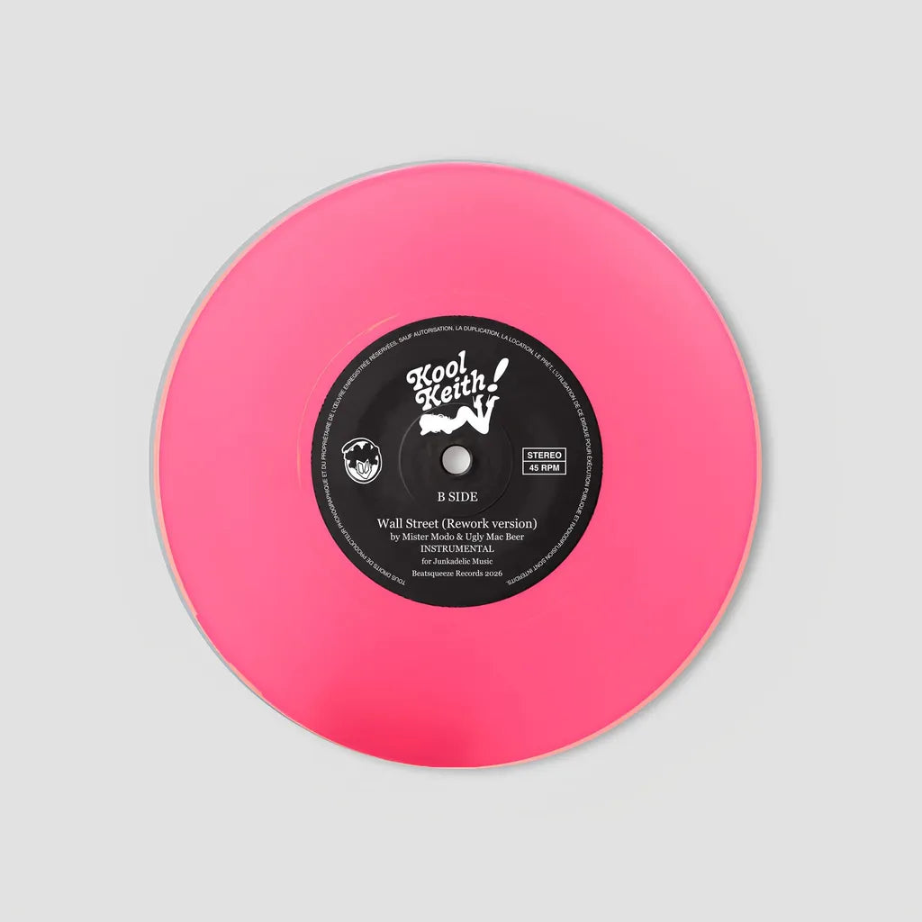 Kool Keith - Wall Street  / Rework  BUNDLE /  T-SHIRT + 7" VINYL + STICKER