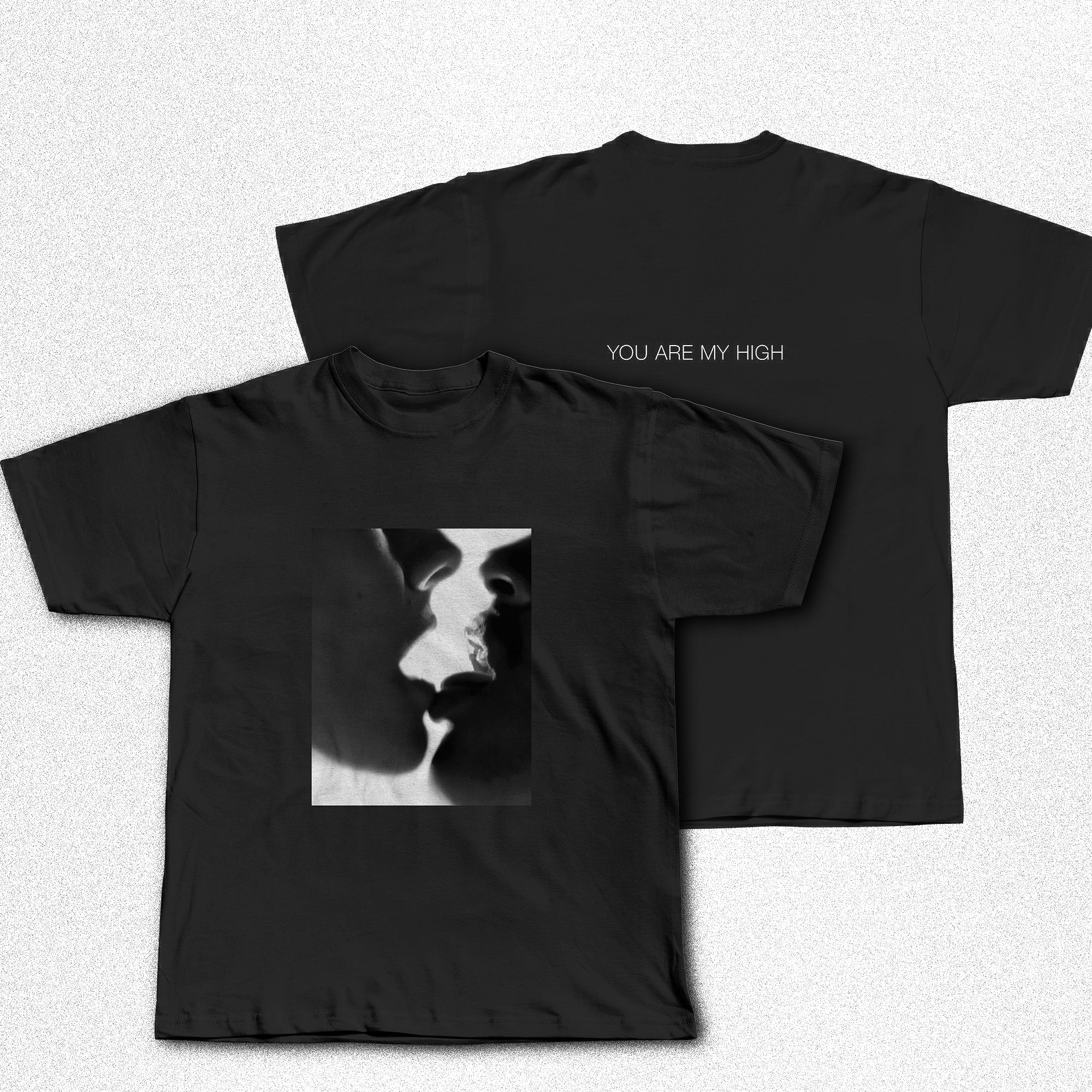 Pack 'You Are My High' - Vinyle Noir + T-Shirt Baiser (N&B)