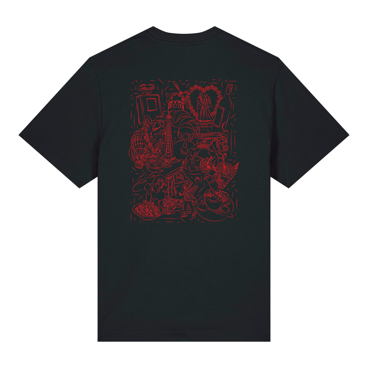 Melting Paris - T-Shirt Black