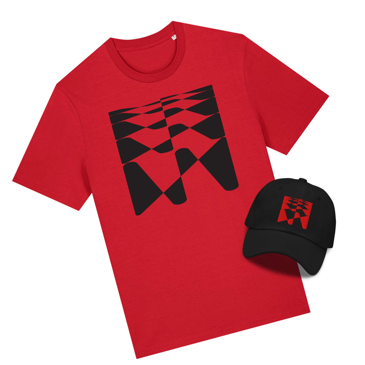 Bundle T-shirt rouge + Casquette Melting Logo