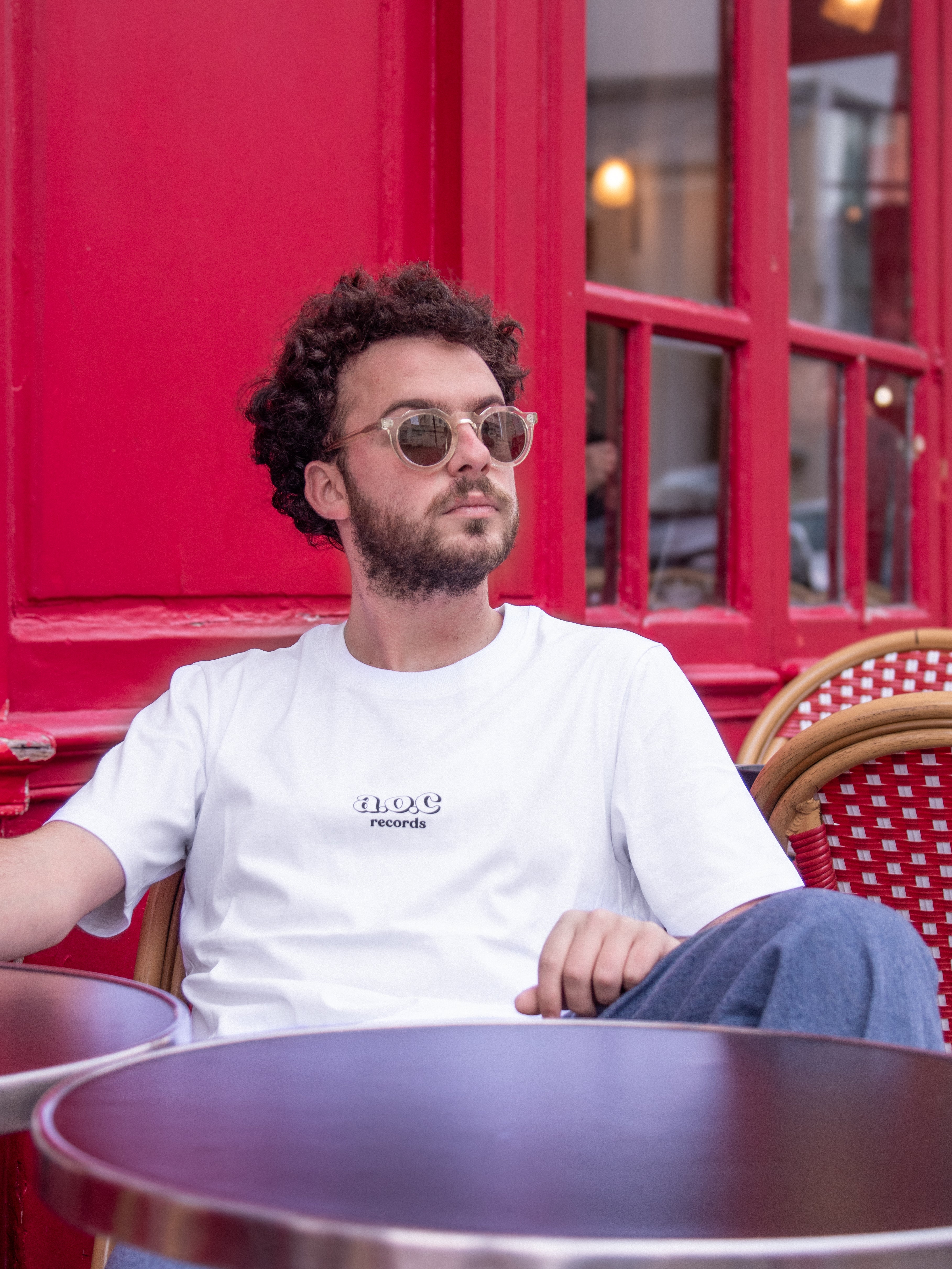 Bundle : T-Shirt AOC Records NOIR + Vinyle "Bellaire - Framework"