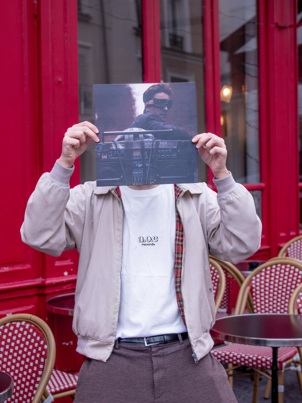 Bundle : T-Shirt AOC Records NOIR + Vinyle "Georges - Georges"