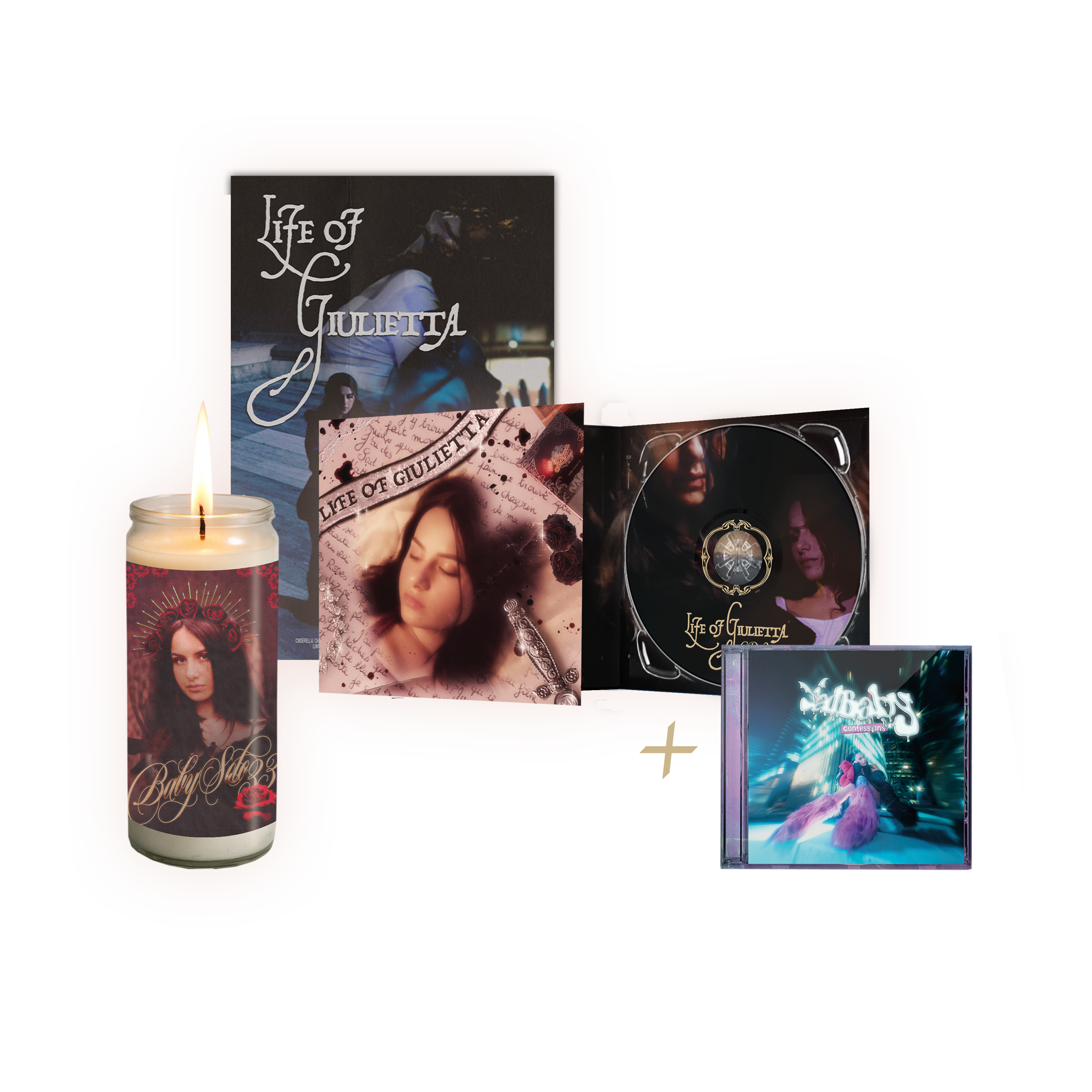 Life Of Giulietta (2CD) + SadBaby Confessions (CD) + Poster + Bougie