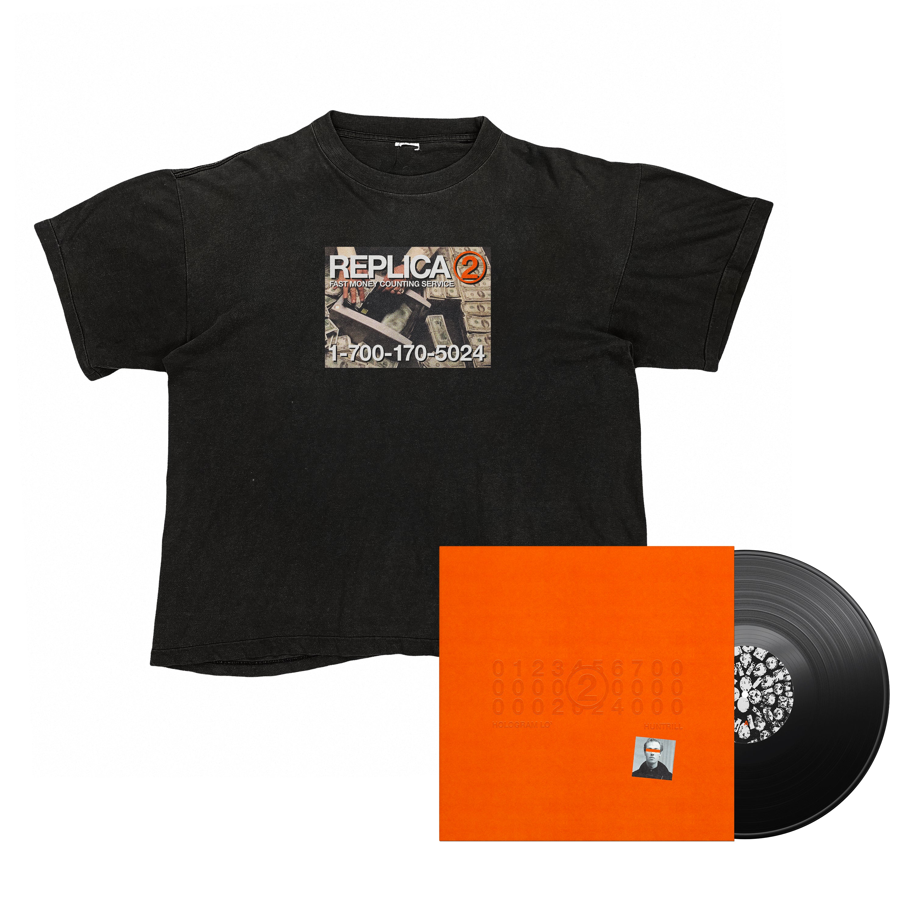 PACK T-SHIRT NOIR + VINYLE "REPLICA 2"