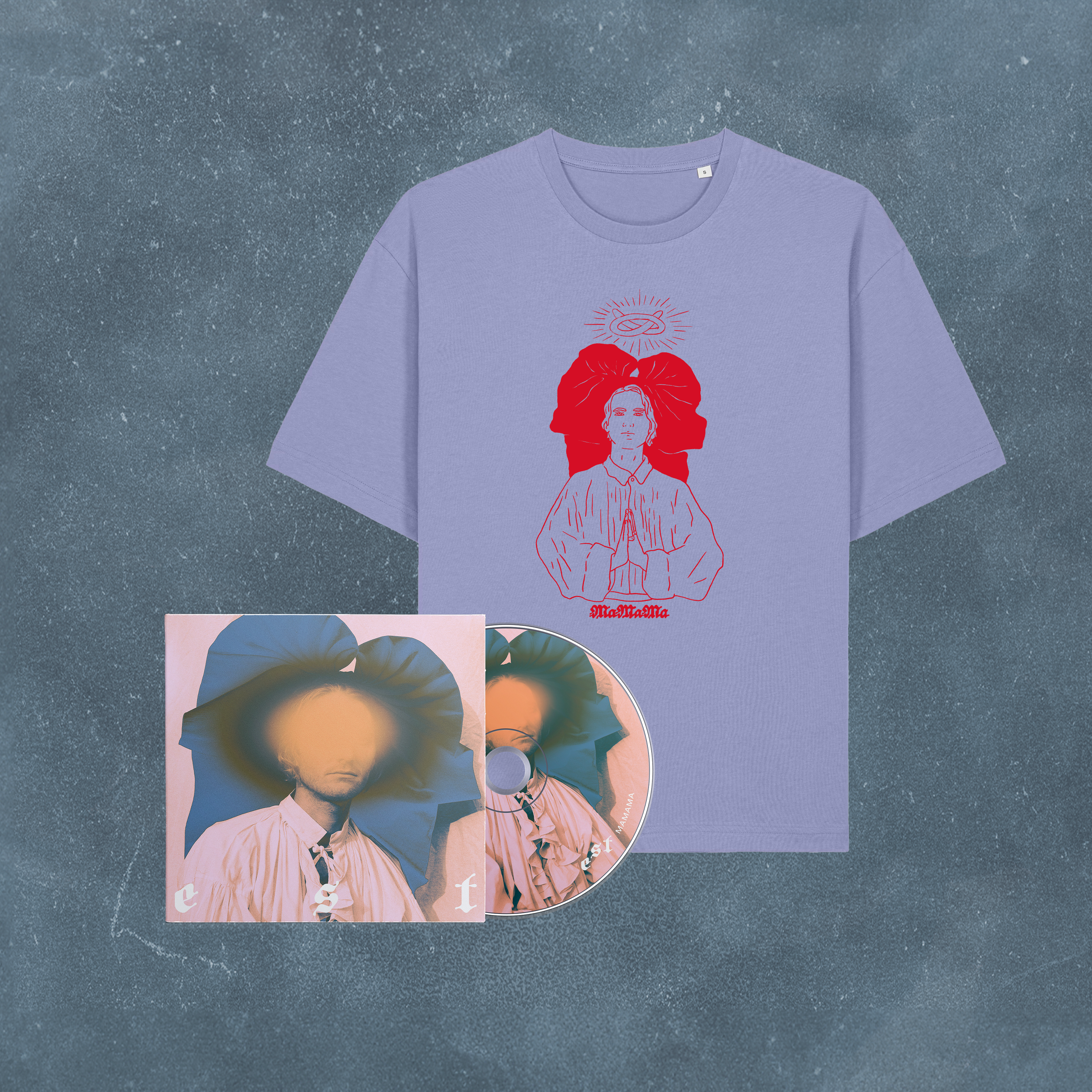 EST - CD + T-Shirt Holy MaMaMa (Purple / Red)