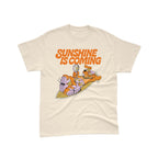 Sunshine Is Coming - Beige T-Shirt Front Print (imprimé devant)