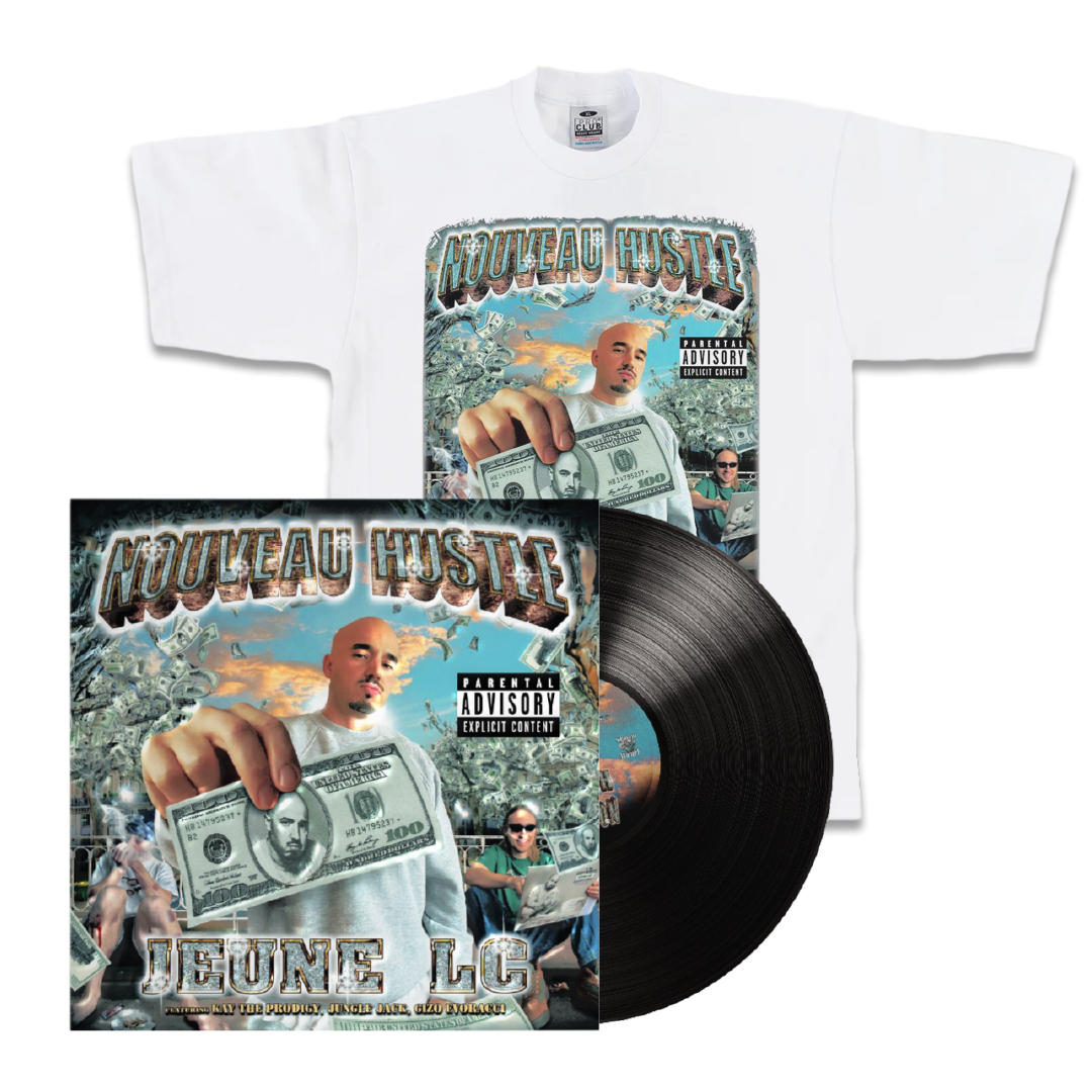 Bundle Nouveau Hustle LP + T-Shirt Blanc