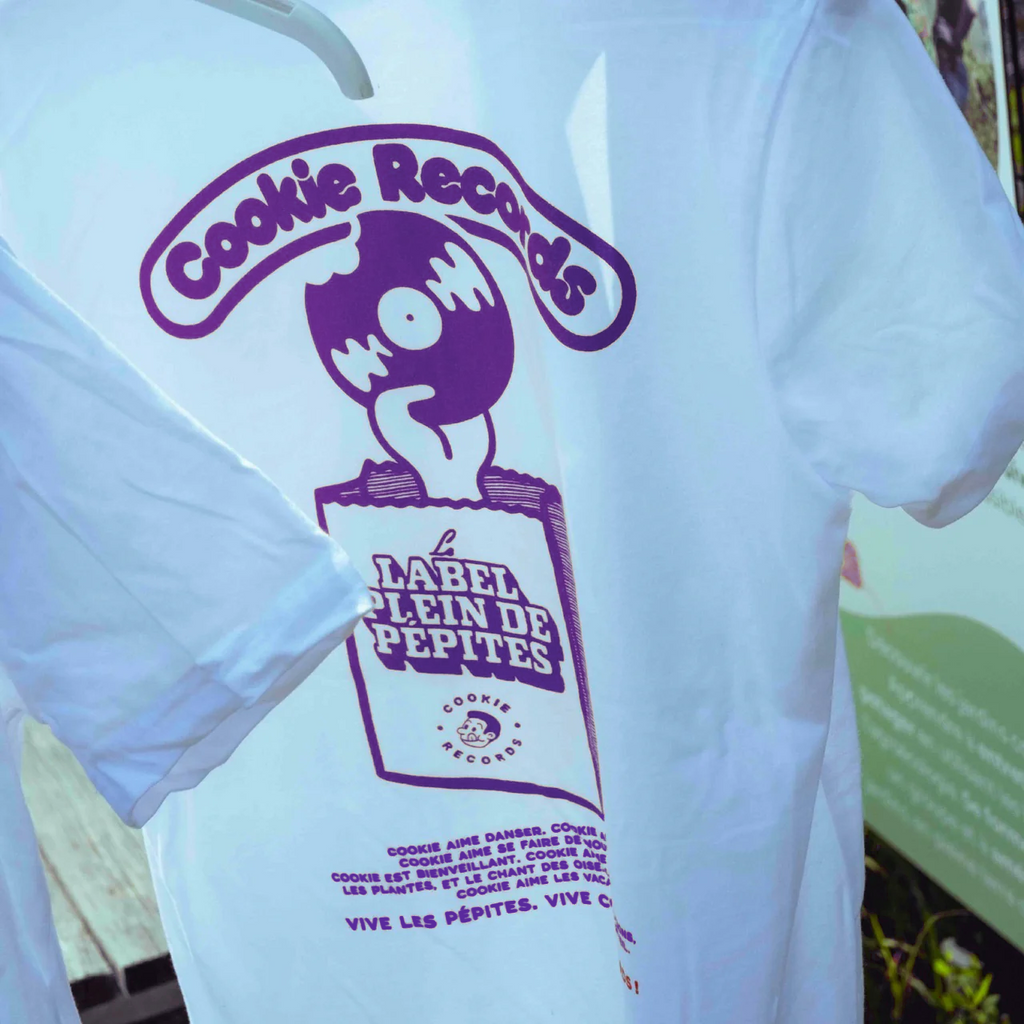 T-SHIRT VIOLET - COOKIE RECORDS