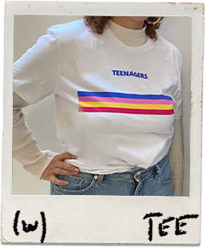 T-shirt Blanc "TEENAGERS"