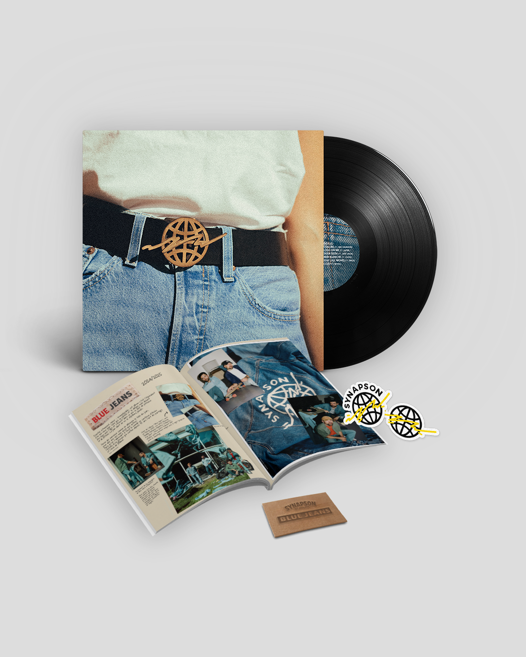 Vinyle album 'Blue Jeans' + livret photos des 15 ans de Synapson