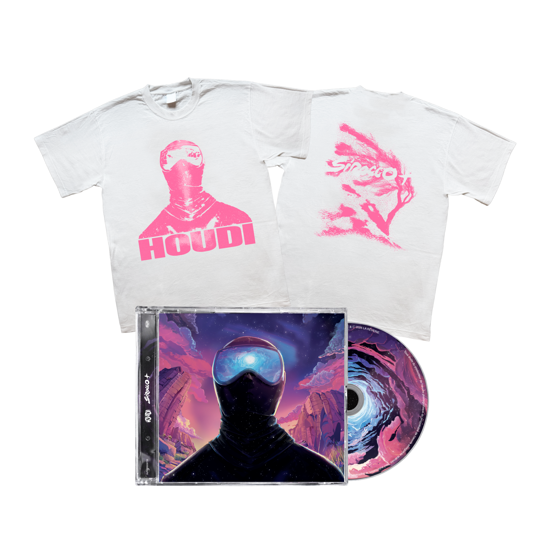 Pack SIROCCO + - CD + T-Shirt Blanc