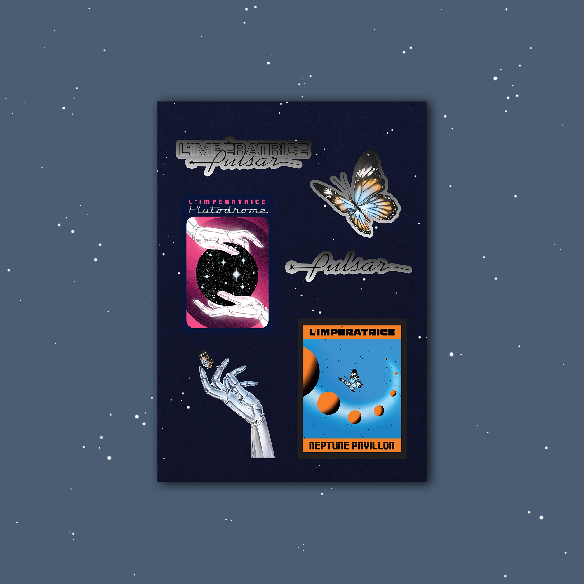 Pulsar - Planche de stickers