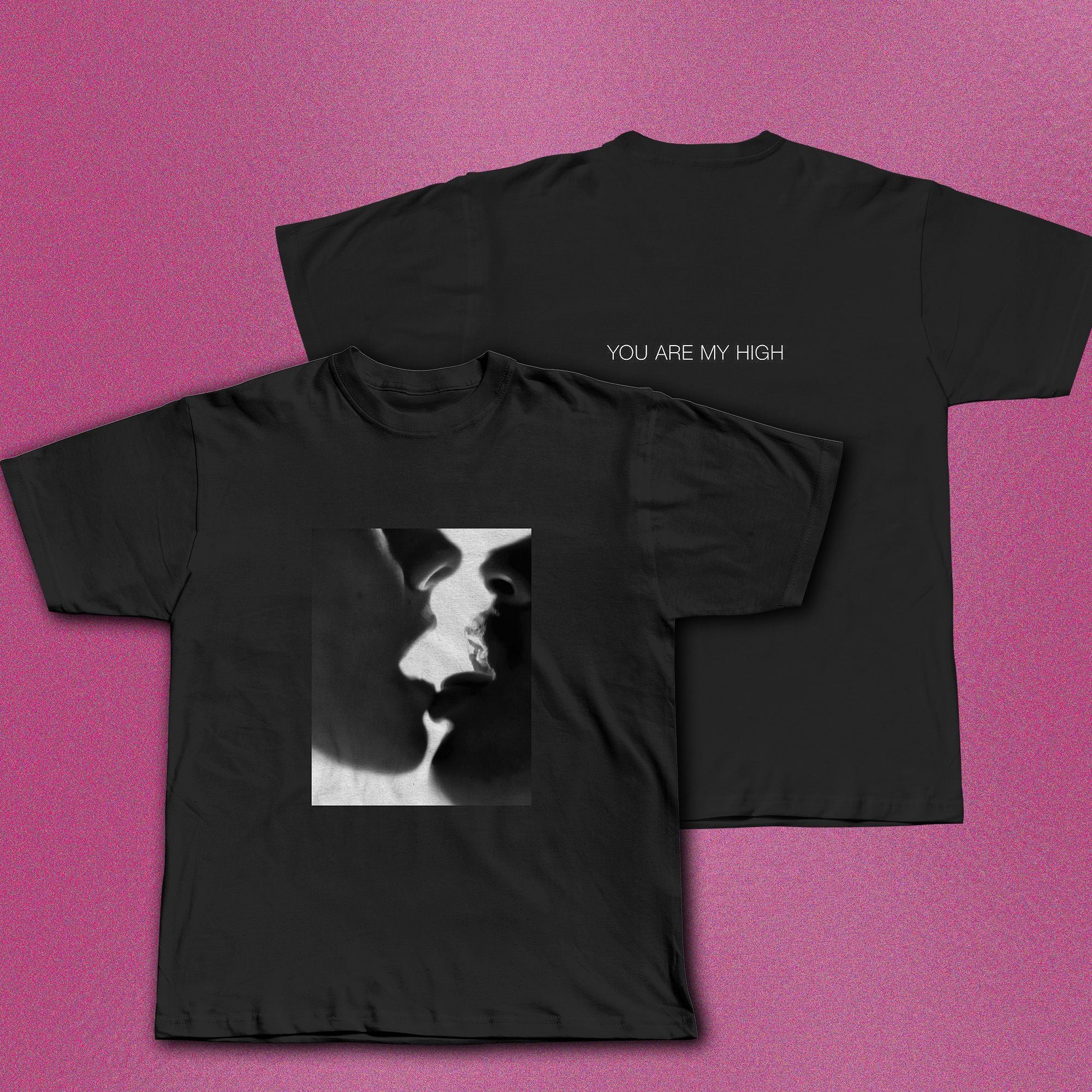 Pack 'You Are My High' - Vinyle Noir + T-Shirt Baiser (N&B)