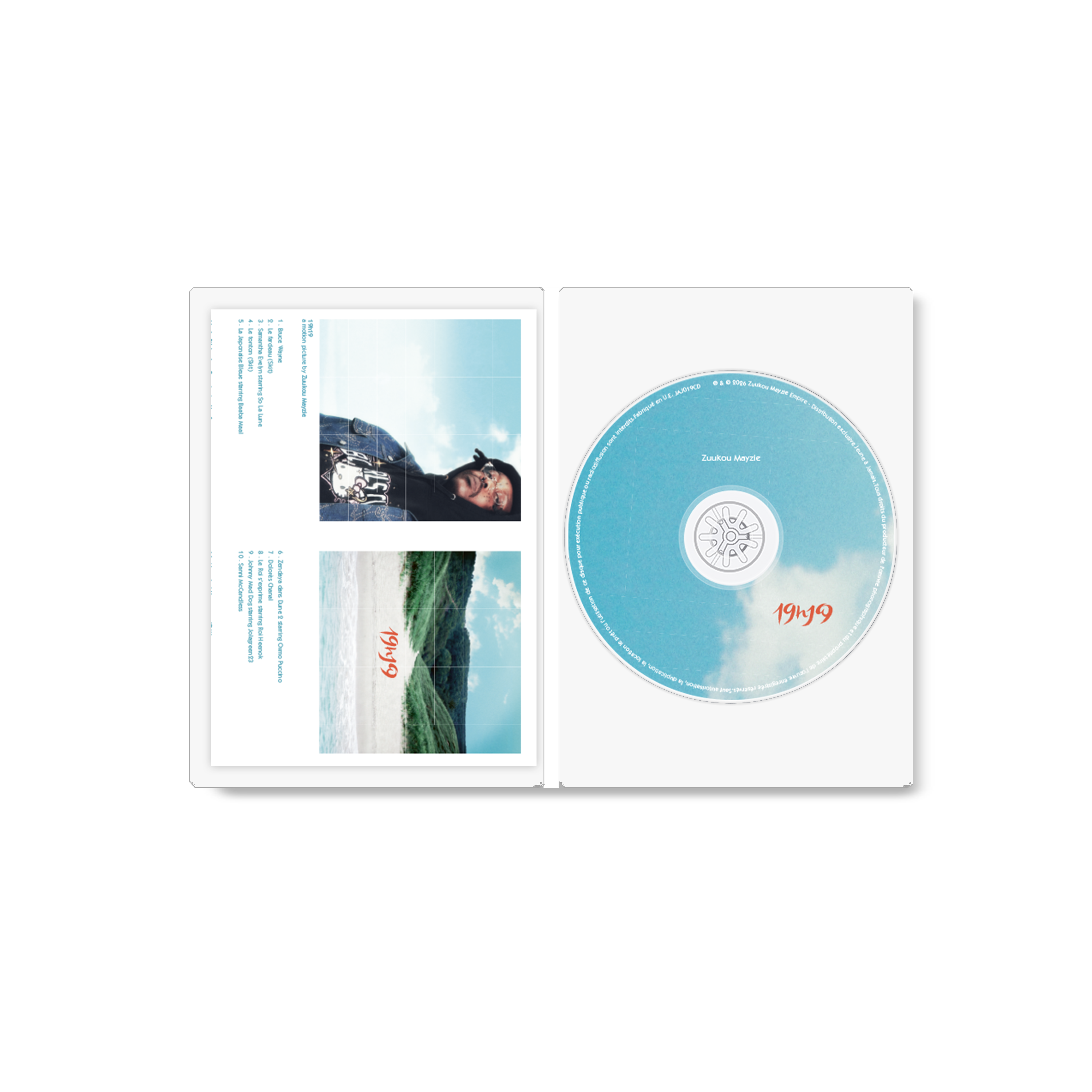 Zipped hoodie + CD 19h19