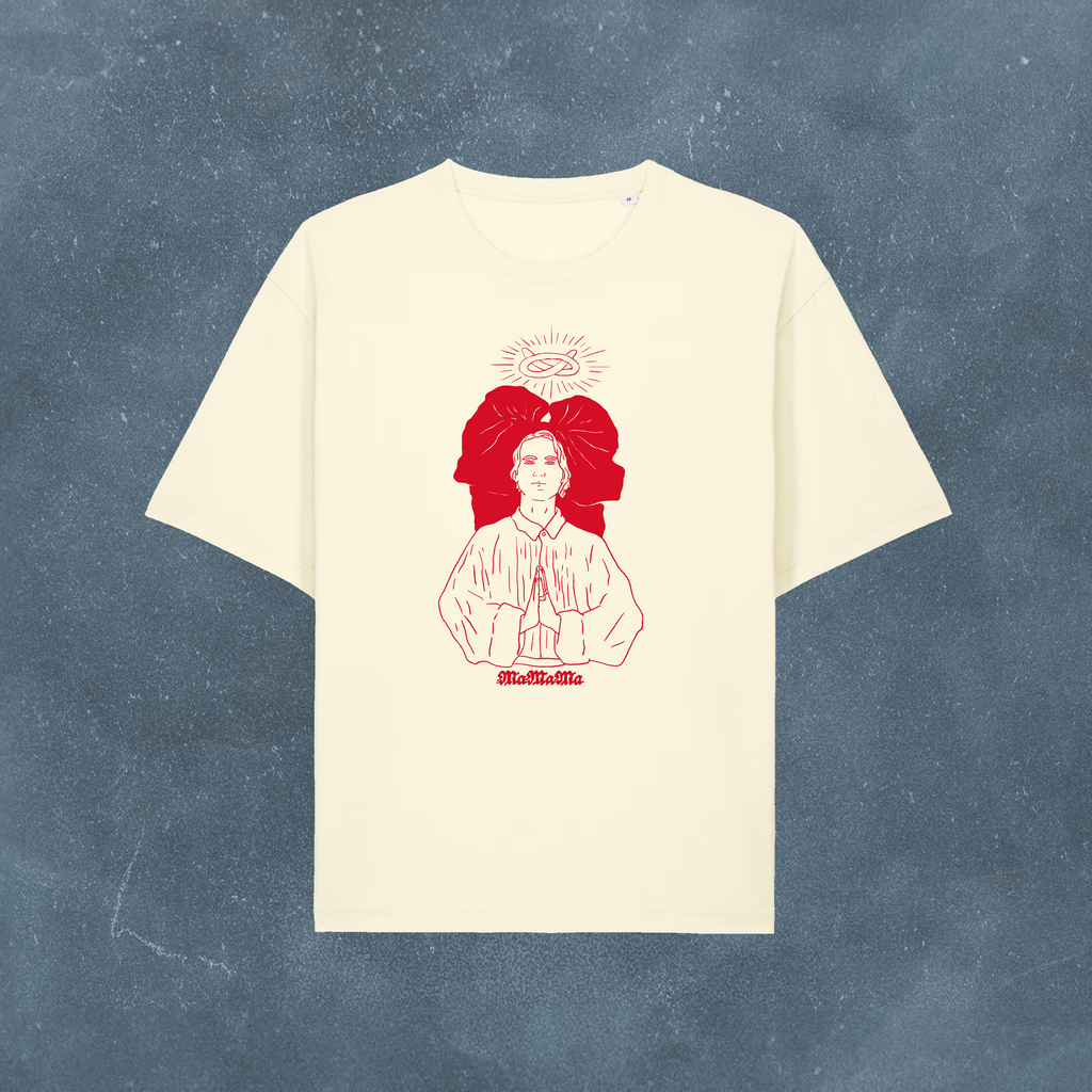 T-shirt Holy MaMaMa Cream Rouge
