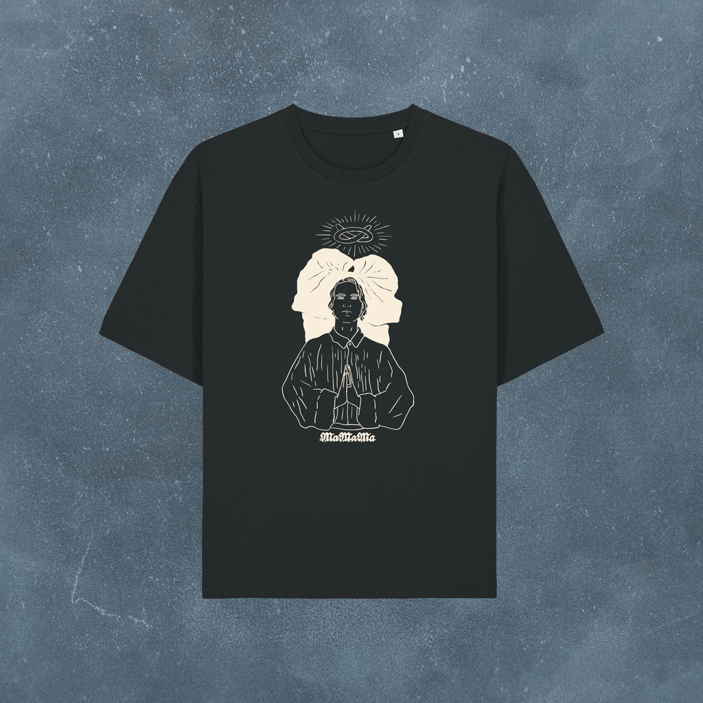 T-shirt Holy MaMaMa Black Cream