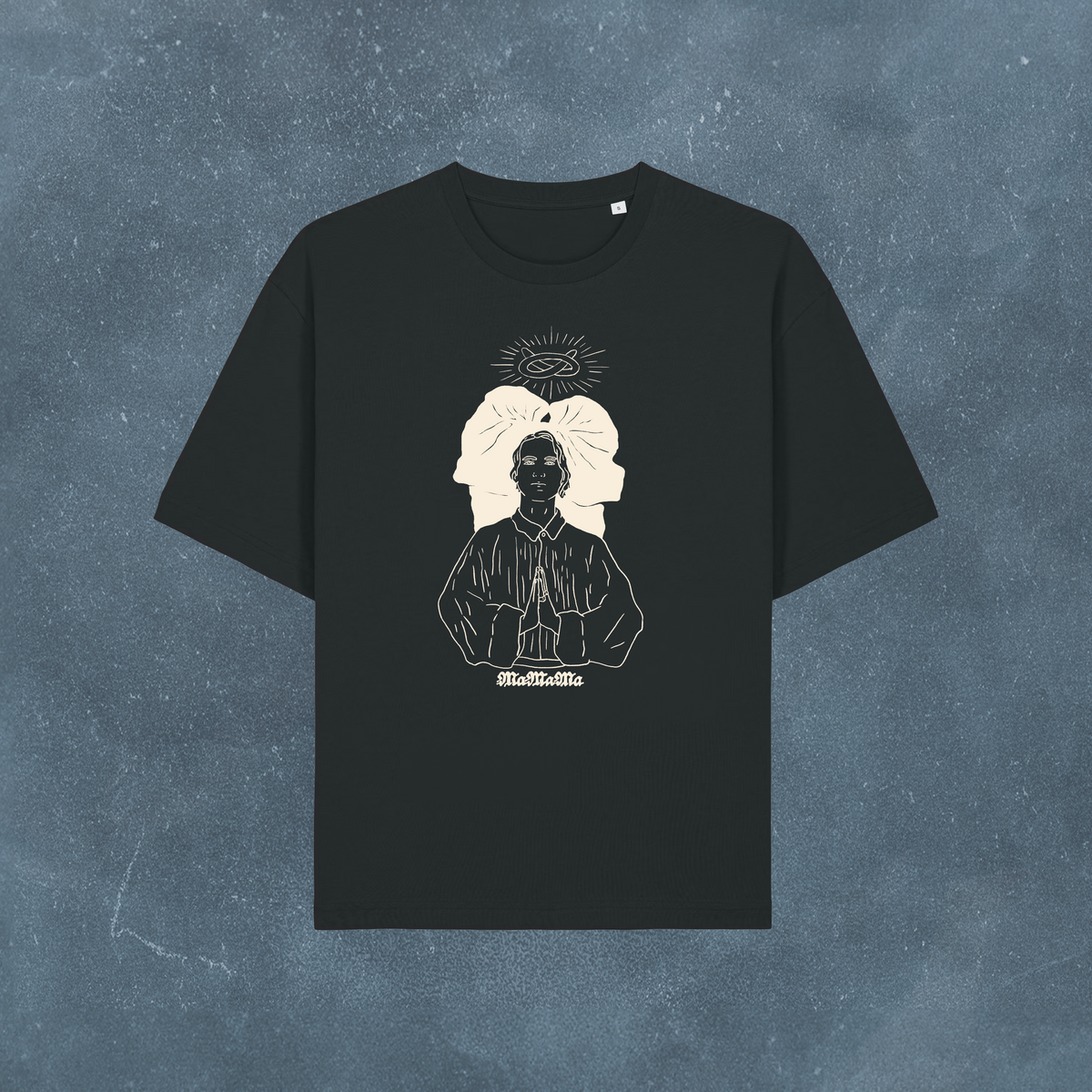 T-shirt Holy MaMaMa Black Cream