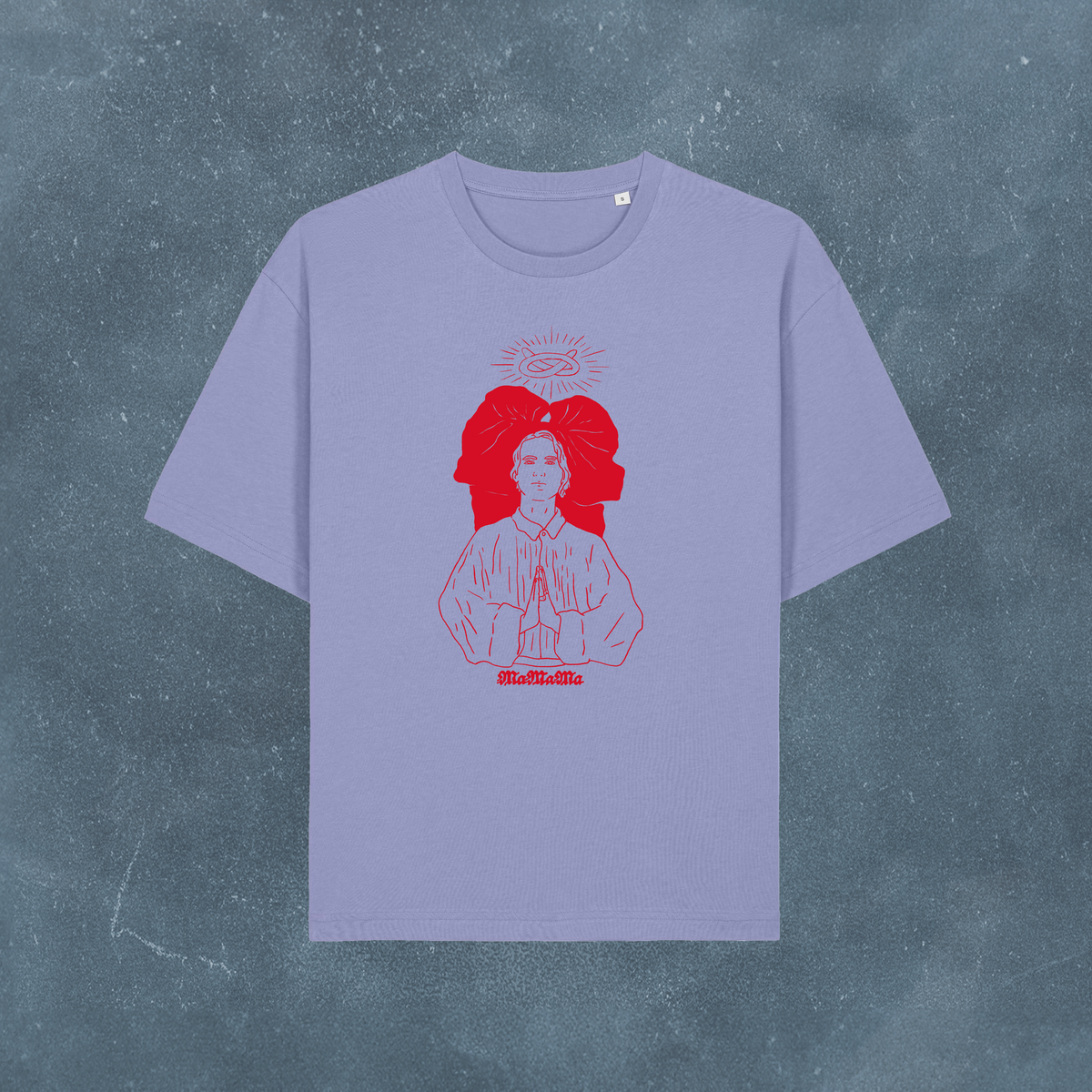 T-shirt Holy MaMaMa (Purple Red)