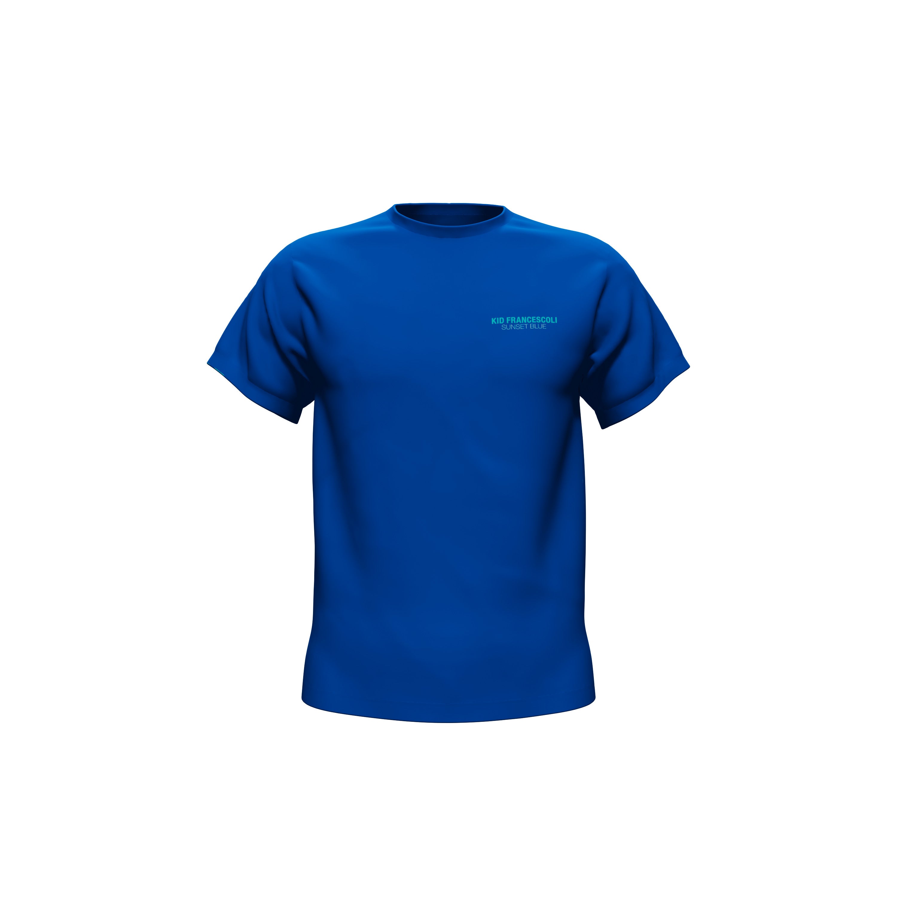 T-Shirt "Sunset Blue" - Bleu