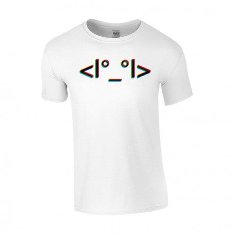 T-Shirt Blanc Robot - Femme