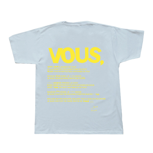 T-shirt Vous blue