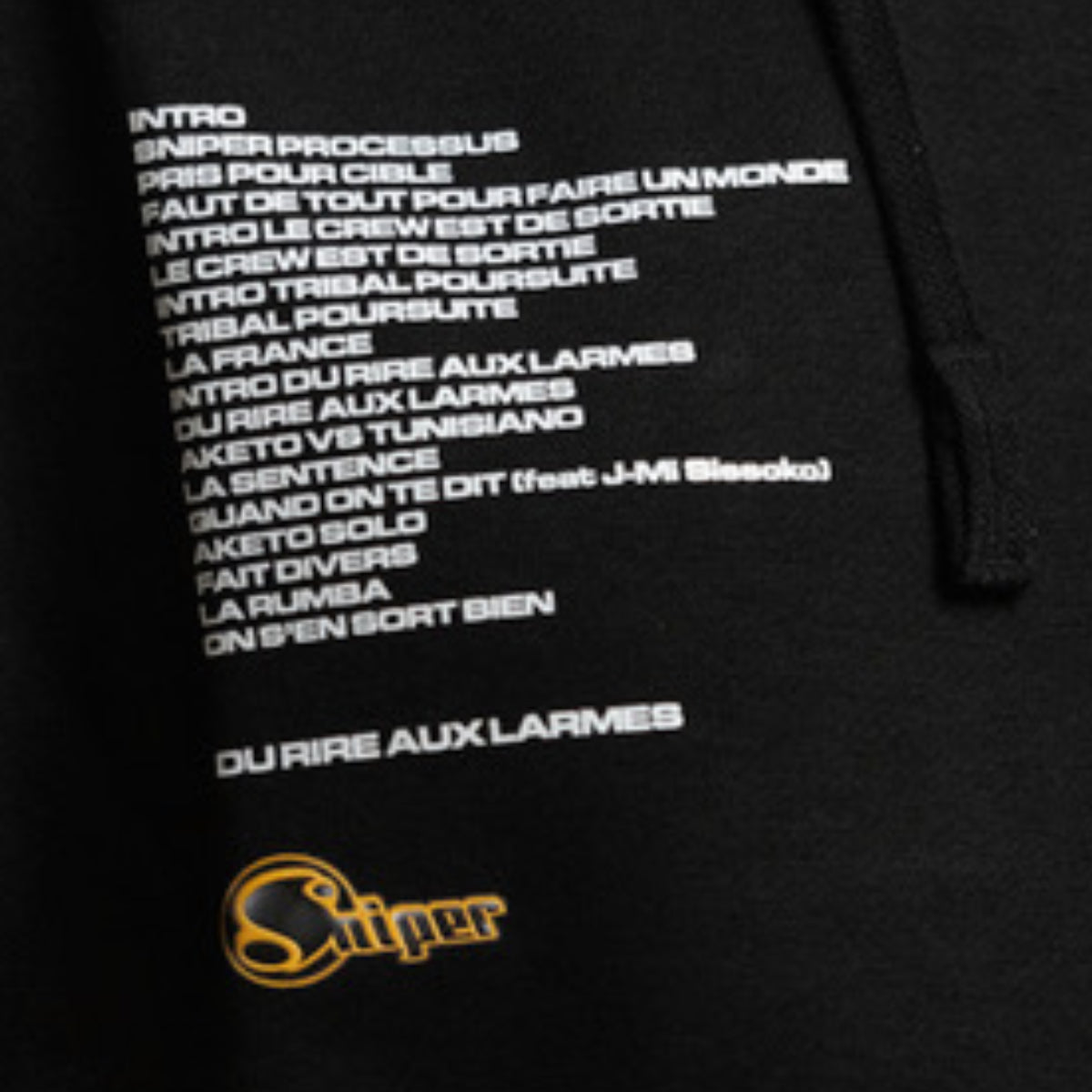 Du Rire Aux Larmes - Hoodie Noir