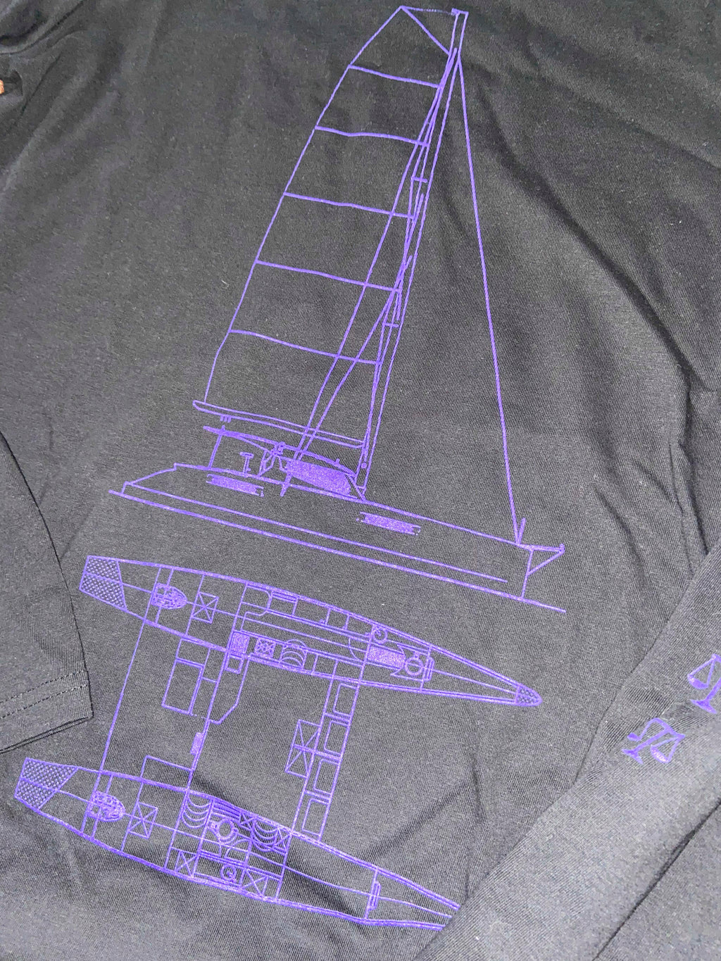 T-Shirt Manches Longues Noir - Equilibre