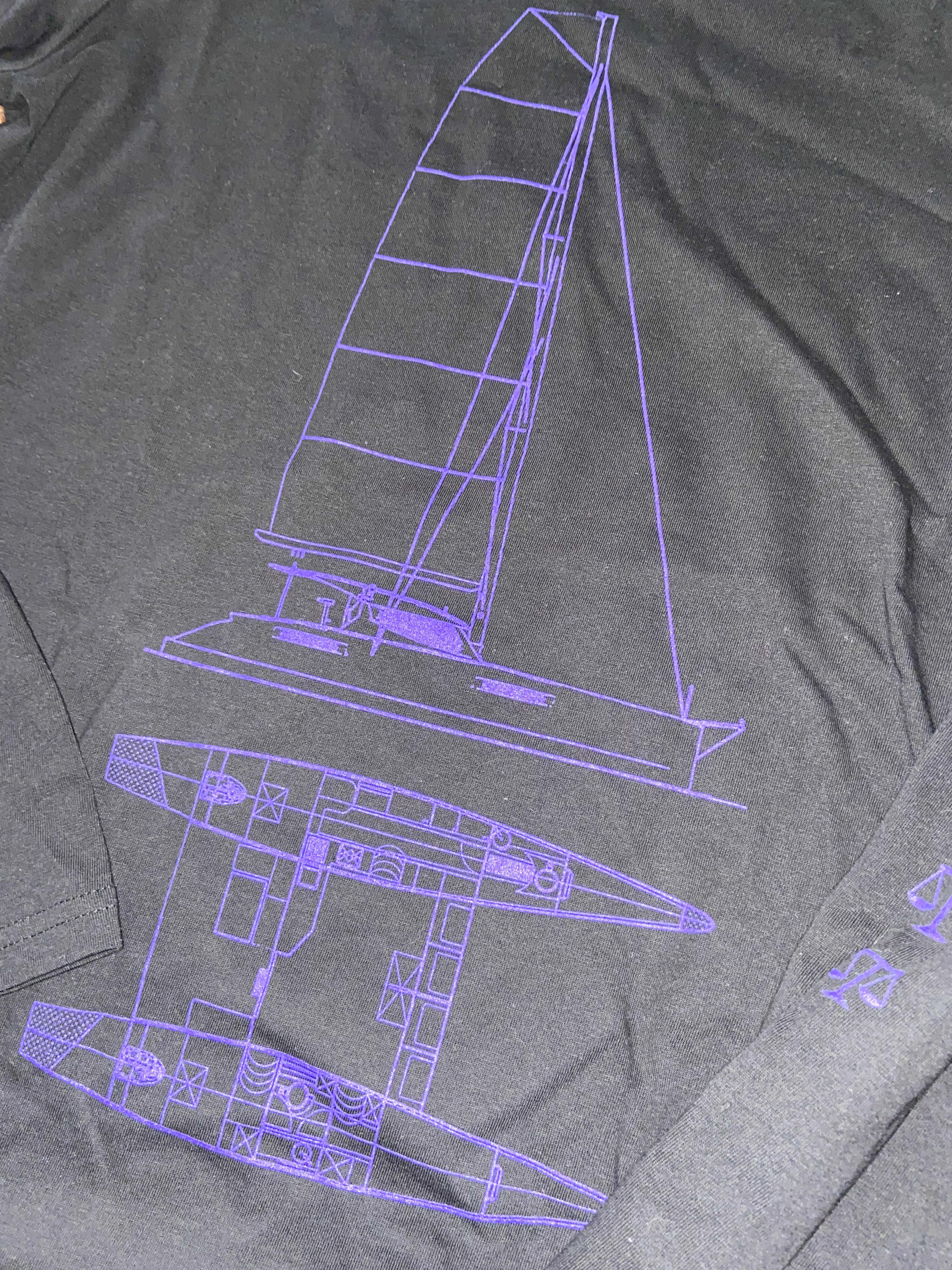 T-Shirt Manches Longues Noir - Equilibre