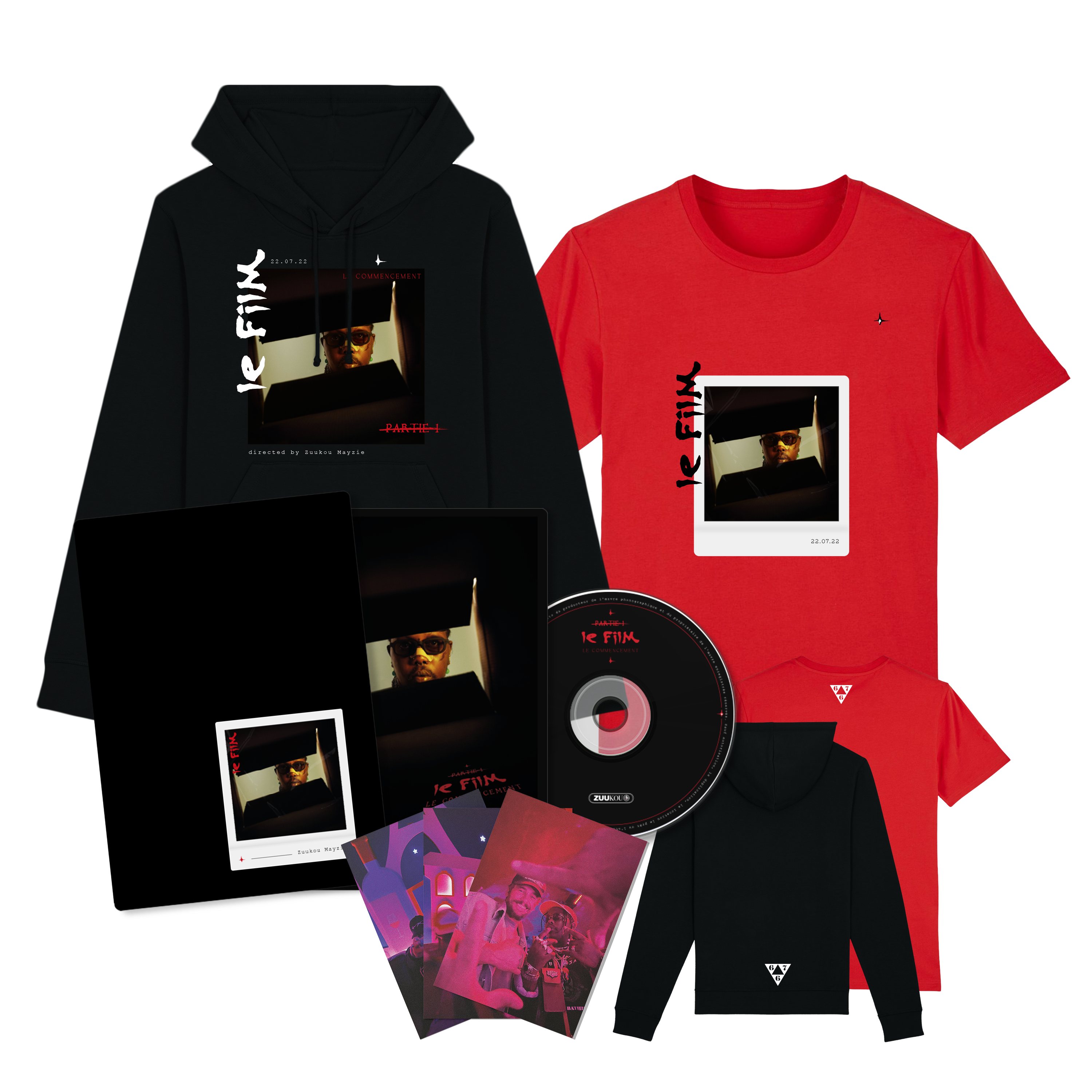 Pack Premium DVD + Hoodie + T-Shirt Rouge
