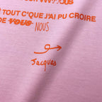 T-shirt Vous pink