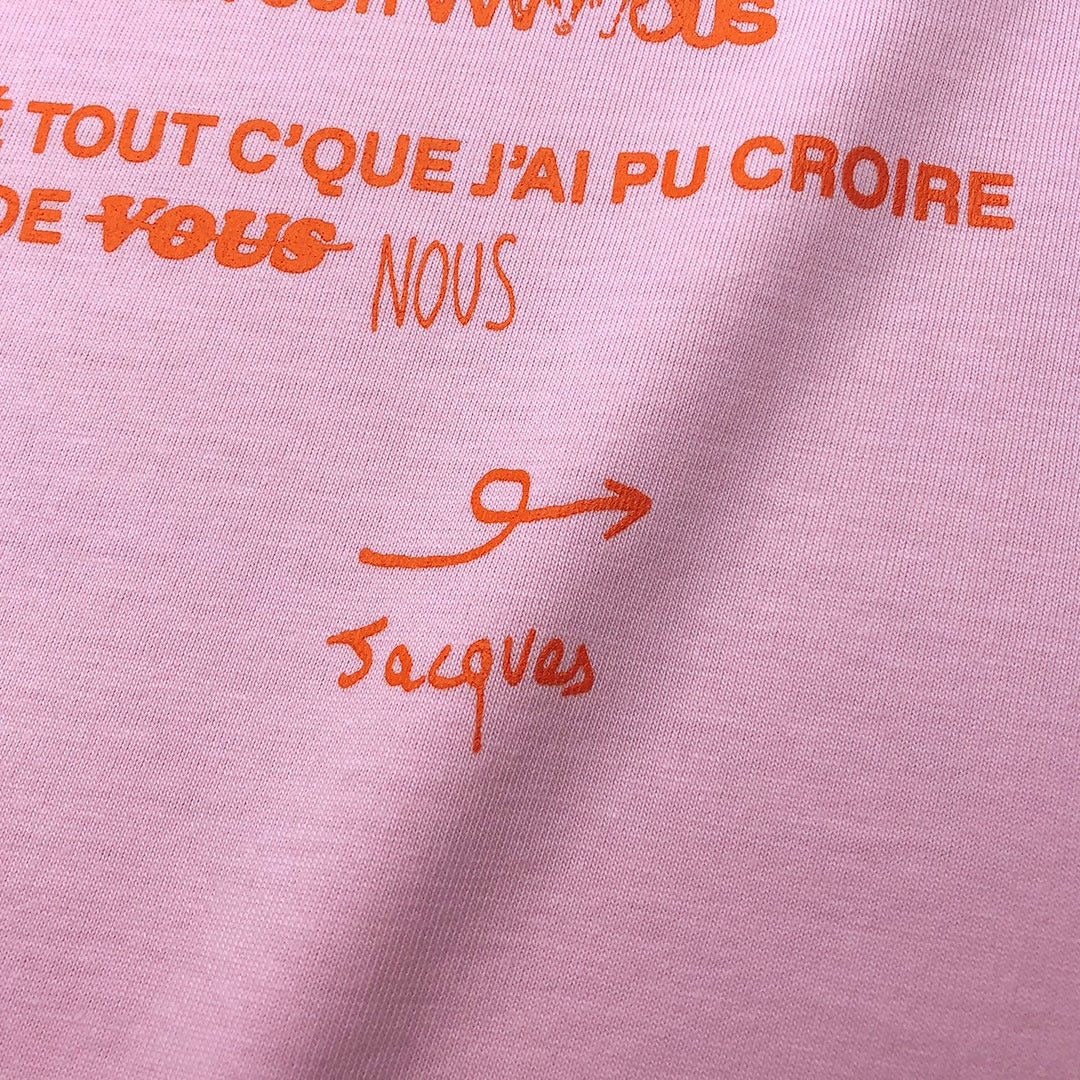 T-shirt Vous pink