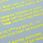 T-shirt Vous blue