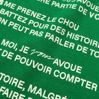 T-shirt Vous green