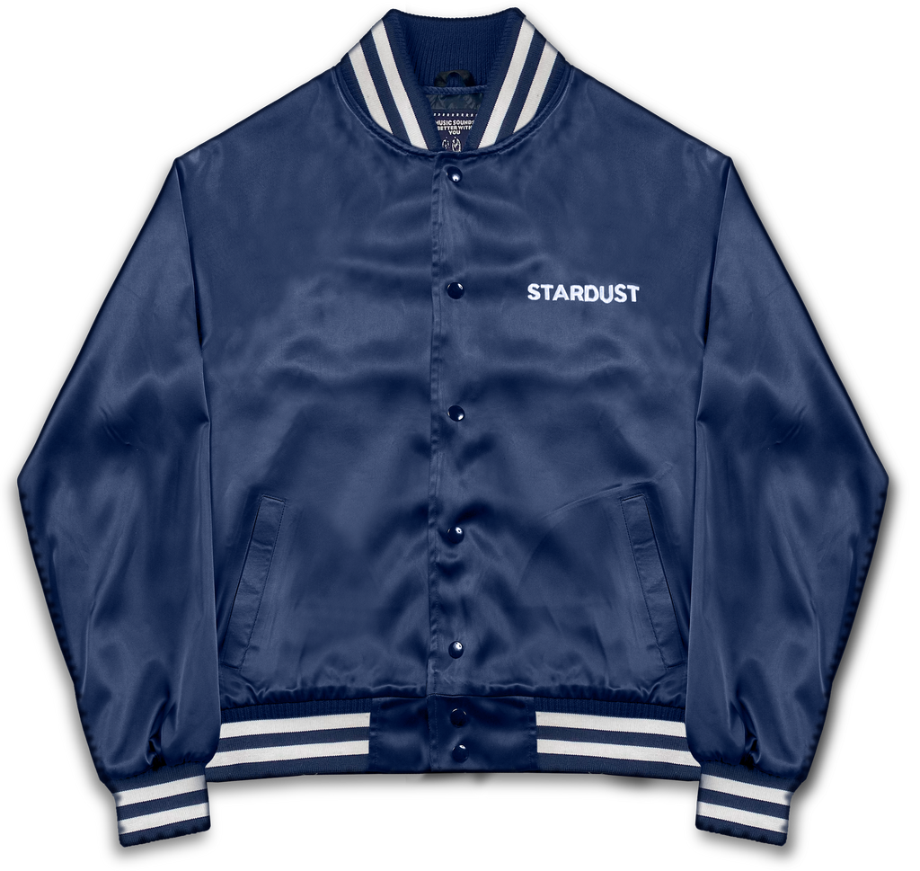 Music Sounds Better With You' Satin jacket