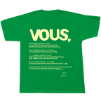 T-shirt Vous green